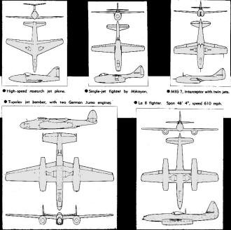 MIG 7, interceptor with twin jets - Airplanes and Rockets