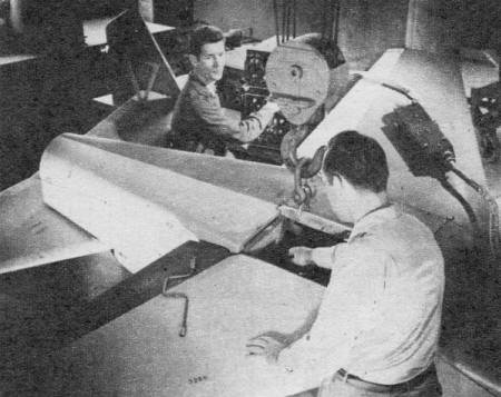 Missile systems study shown here is part of the physicist's job at Naval Ordnance Lab - Airplanes and Rockets