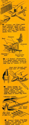 Sketch-book from August 1954 Air Trails Hobbies for Young Men (p65) - Airplanes and Rockets