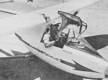 Old-timer Don Stevens took first place in Class III category with a much modified Bowlus Baby Albatross - Airplanes and Rockets