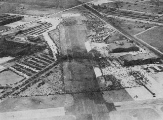 Grumman airport showing 12 U-control circles - Airplanes and Rockets