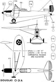 Douglas O-31A Observation Plane, February 1942 Flying Aces - Airplanes and Rockets