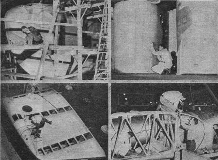 How Boeing Builds Them - 314 Clippers, May 1941 Flying Aces - Airplanes and Rockets