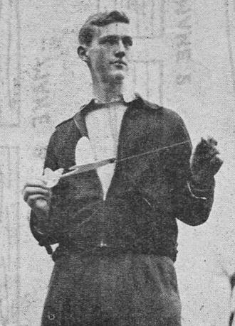 Ernest Copeland demonstrates the catapult launching method - Airplanes and Rockets