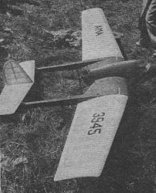 Cecil Winik, of New York, radio-controlled pusher gas model - Airplanes and Rockets