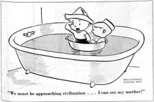 Charles Schulz in "The Saturday Evening Post" November 13, 1948 - Airplanes and Rockets