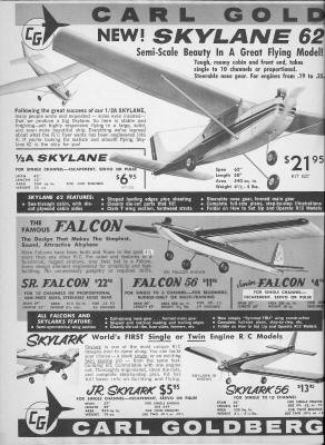 Carl Goldberg ad in February 1967 Model Airplane News - Airplanes and Rockets