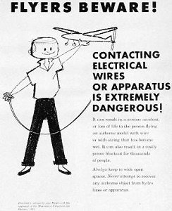 Poster is supplied to schools by Canadian electrical power firms - Airplanes & Rockets
