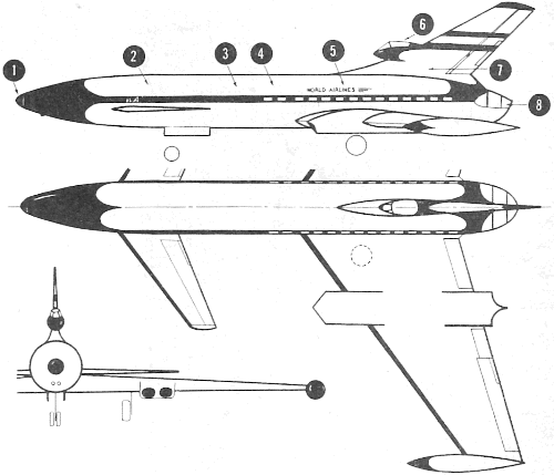 "Airplanes of Tomorrow" by Bill Martin, June 1957 American Modeler - Airplanes and Rockets