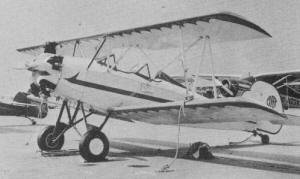 Sid Hess' 1930 Fleet biplane powered by the 125-hp Kinner five-cylinder radial - Airplanes and Rockets