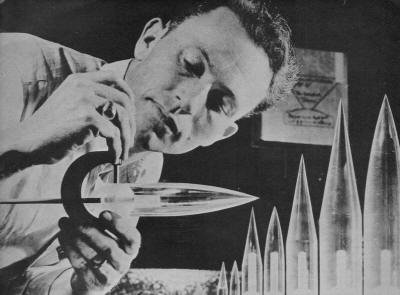 Modeling Pay at NACA from November 1957 American Modeler Magazine - Airplanes and Rockets