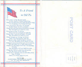 Postcard: To a Friend in Old Pa. - Airplanes and Rockets
