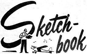 Sketchbook, March 1955 Air Trails for Young Men - Airplanes and Rockets