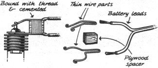 Homemade booster battery clip is from Mitsuo Katayama, San Pedro, California - Airplanes and Rockets