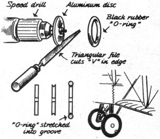 Neat scale-like wheels for World War I models are produced by Alfred Epstein, Montreal, Canada - Airplanes and Rockets
