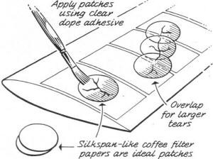 Coffee filter papers, circular silkspan-like tissue - Airplanes and Rockets