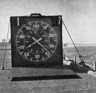 Landing speed of each plane is photographically recorded as it hits the wire - Airplanes and Rockets
