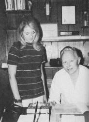 Pretty blonde Kris Bergen, Art Editor and Don Dewey - Airplanes and Rockets