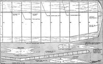Maynard Hill's Altitude Record Setting "Skyrocket" Model Airplanes Plans (Wing) - Airplanes and Rockets