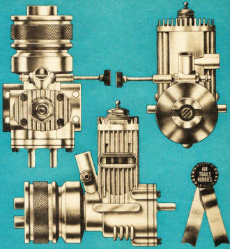 Cameron .09 Marine Engine, July 1954 Air Trails - Airplanes and Rockets