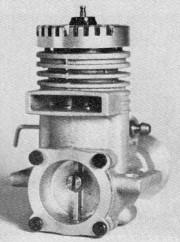 A rear view of the MVVS 2.5 c.c. glow engine, Inside the 2-Cycle Engine, February 1968 AAM - Airplanes and Rockets