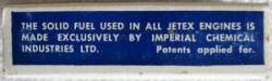 Jetex 35 Fuel Pellet Box Side - Airplanes and Rockets