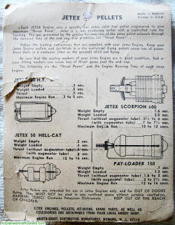 Jetex "600" Fuel Pellet Instructions - Airplanes and Rockets