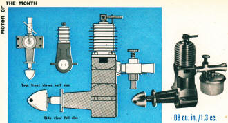 Mills .08 cu. in. (1.3 cc) 1/2A Engine - Airplanes and Rockets