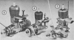 (5) Gwin-Aero; (6) Ohlsson 23; (7) Airstream Dennymite, November 1959 American Modeler - Airplanes and Rockets