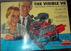 Renwal Visible V-8 Engine Kit - Airplanes and Rockets