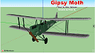 De Havilland DH60G Gipsy Moth 3D Computer Model (Peter M.) - Airplanes and Rockets