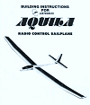 Airtronics Aquila Sailplane Kit Building Instructions Booklet - Airplanes and Rockets