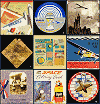 The History of Aviation in Posters, Brochures, Badges and Ticket Stubs - Airplanes and Rockets