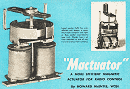 Mactuator: Magnetic Actuator for R/C, November 1954 Air Trails - Airplanes and Rockets