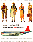Northwest Orient Airlines, April 29, 1950 The Saturday Evening Post - RF Cafe