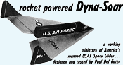 Rocket (Jetex) Powered Dyna-Soar Article & Plans, July 1962 American Modeler - Airplanes and Rockets