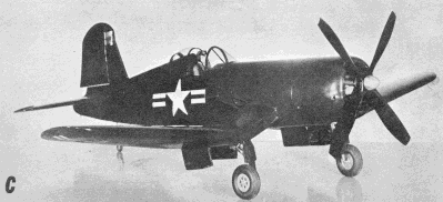 Third Line Method, Example F-4U Corsair (August 1957 American Modeler) - Airplanes and Rockets