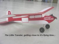 Little Traveler all ready for the charity flight - Airplanes and Rockets