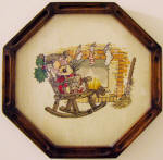 Counted Cross Stitch by supermodel Melanie Blattenberger, Frame by Kirt Blattenberger - Airplanes and Rockets