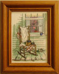 Counted Cross Stitch by supermodel Melanie Blattenberger - Airplanes and Rockets