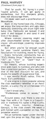 Paul Harvey Views column in American Aircraft Modeler, May 1974