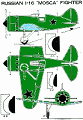 Russian Mosca I-16 Fighter, February 1942 Flying Aces - Airplanes and Rockets