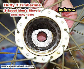 Huffy 3 Timberline Men's Bicycle (original) #24 - Airplanes and Rockets
