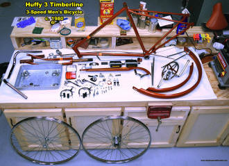 Huffy 3 Timberline Men's Bicycle (restored) #4 - Airplanes and Rockets