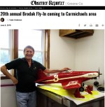 Observer-Reporter story on Brodak 20th Annual Control Line Fly-In - Airplanes and Rockets