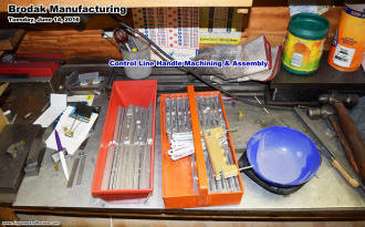 Control line handle assembly area (Brodak) - Airplanes and Rockets