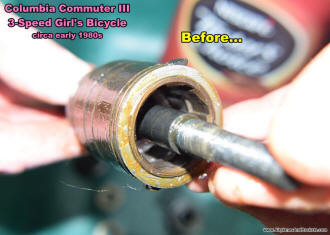 Columbia Commuter III (Shimano gear hub 2) 3-Speed Girl's Bicycle Restoration - Airplanes and Rockets