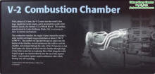 V-2 Rocket Combustion Chamber Placard - Airplanes and Rockets