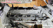 2011 Jeep Patriot 2.4L Exhaust Manifold Replacement (engine head with exhaust manifold removed) - Airpanes and Rockets