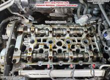 2011 Jeep Patriot 2.4L Exhaust Manifold Replacement (valve cover removed for clearance of exhaust manifold) - Airpanes and Rockets